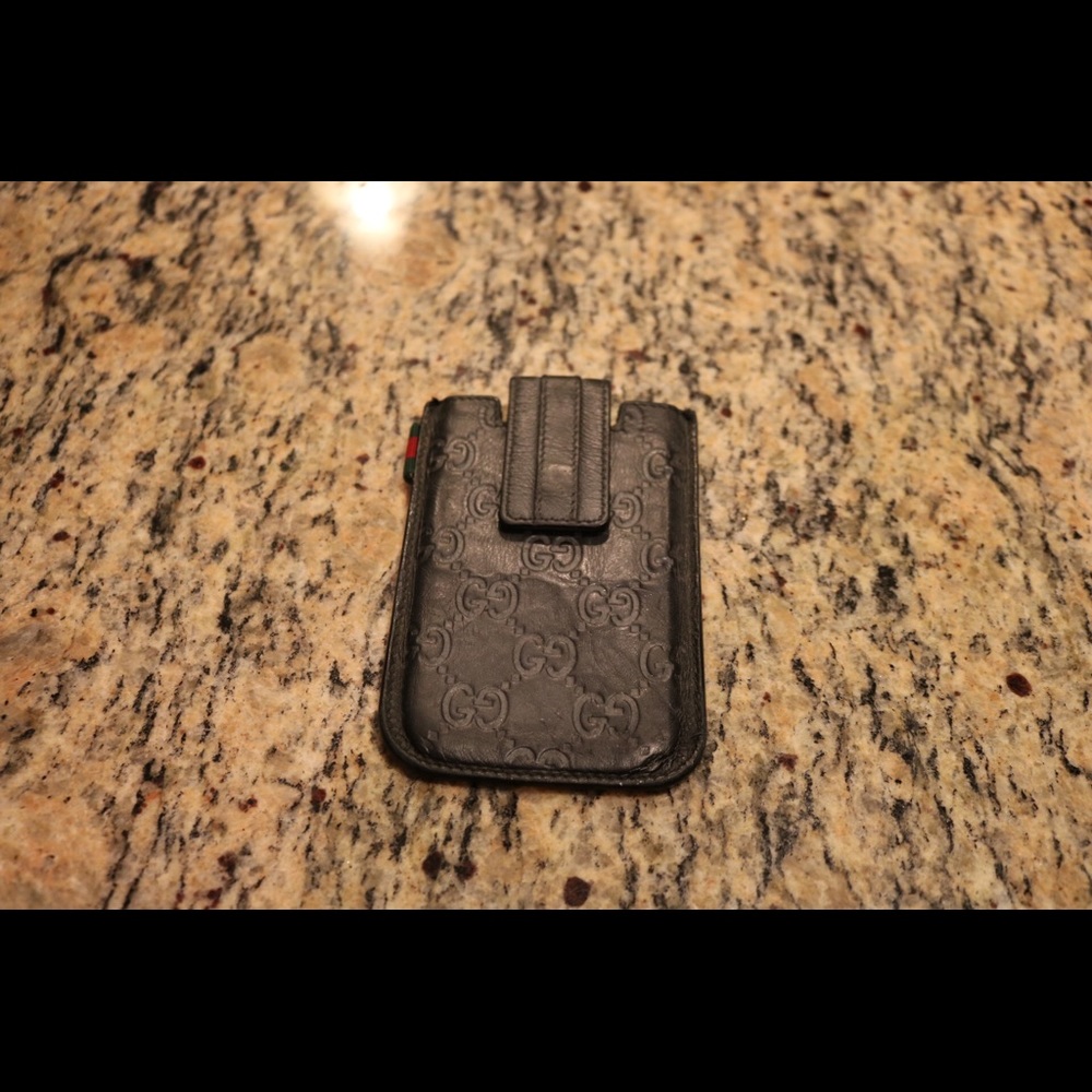 Gucci Leather Cell Phone Case